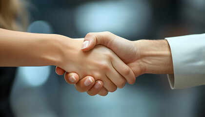 Handshake Close Up Symbolizing Agreement Partnership and Professional Collaboration