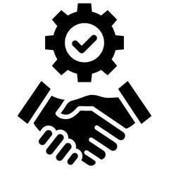Reliability icon glyph 
