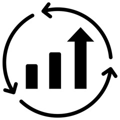 Improvement icon glyph 