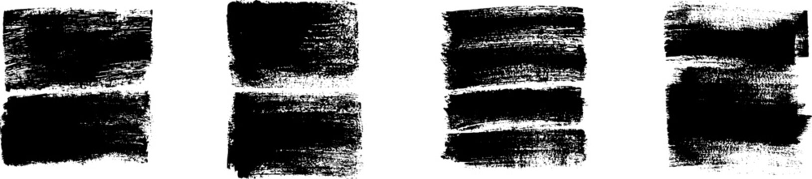 Brutalism style xerography shape texture, black on transparent background vector illustration