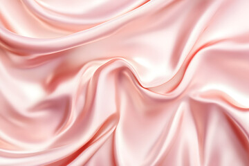 Pastel Rose Silk Satin Texture – Smooth, Elegant Fabric