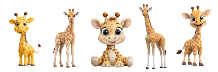   Giraffes Present A Charming Wildlife Collection Happy Giraffes Offer A Sweet And Playful Scene © EvaMur
