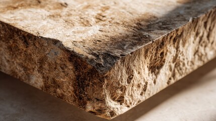 Natural stone texture with sunlit detail for architectural and interior design