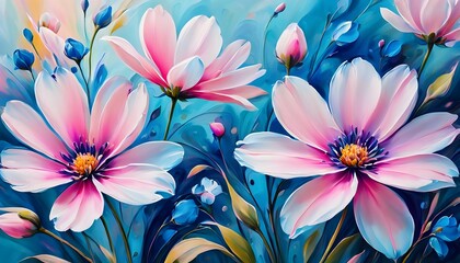 pink and white flowers