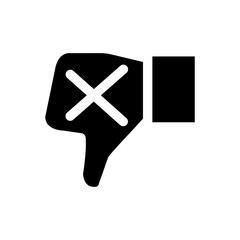Fototapeta premium Dislike testimonial icon