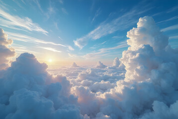 blue sky with clouds