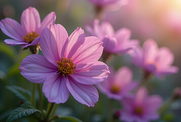 Fototapeta premium pink cosmos flower