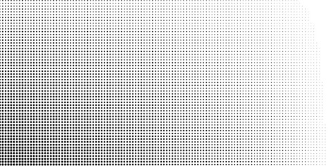 Abstract halftone gradient texture. Vanishing polka dot background. Repeating dots gradation pattern simple abstract
