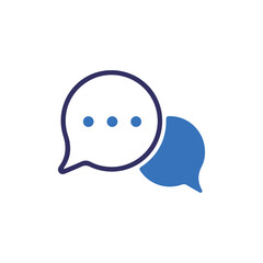 blue chat icon