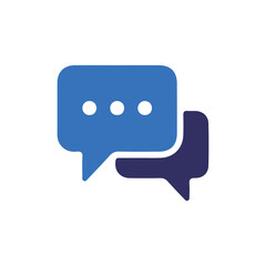 chat icon on white