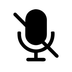 microphone turned off icon design