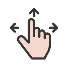 move drag hand pointer icon design