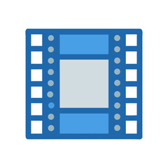 movie film strip icon design