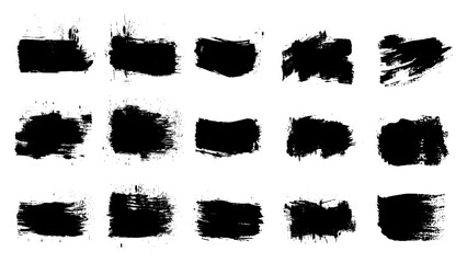 Authentic Grunge Brush Strokes for Dynamic Art, Vintage-Inspired Grungy Brushes. 