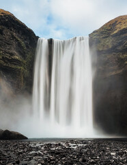 waterfall in iceland