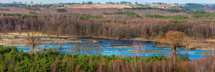Wiosna nad rzeką Drwęcą.
