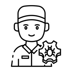 This Pest Control Service icon is suitable for Insect, Bug, Insect Control, etc