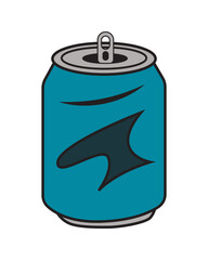 Crushed and Dented Soda Can Illustration