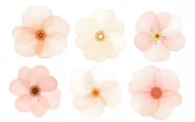 Arrangements. Blush, pink, ivory, beige watercolor Illustration and gold elements, on white background. Abstract modern print set. Logo. Wall art. Poster. Business card. High quality