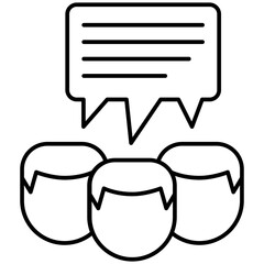 Testimony or Customer Review Icon