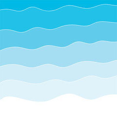 Abstract wavy background with a gradient of blue shades, transitioning from dark to light.