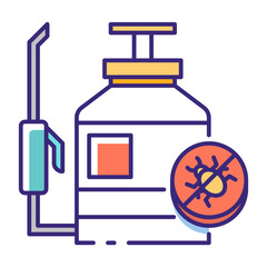 This Pesticide icon is suitable for Insect, Bug, Insect Control, etc