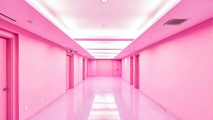 long corridor in a hotel