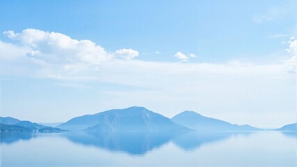 mountain landscape with blue sky