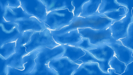 blue water pattern, drawing illustration