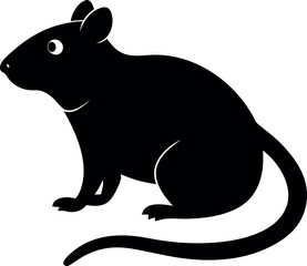 Obraz premium Agouti silhouette vector art work