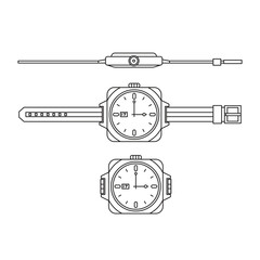watch design line vector
