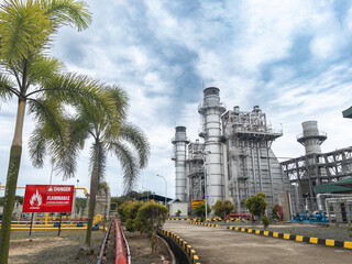 the HRSG with a single tall stack in combine cycle power plant, chemical industry