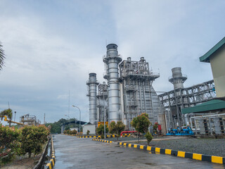 the HRSG with a single tall stack in combine cycle power plant, chemical industry