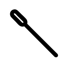 Fototapeta premium Black Coffee Stirrer for Beverage Blogs, Cafe Menus, Product Packaging, Restaurant Websites, and Culinary Content 