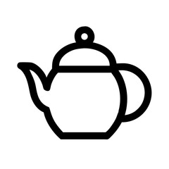 Obraz premium Minimalist Teapot Illustration for Kitchen Decor, Beverage Blogs, Culinary Websites, Tea Culture Awareness, and Recipe Cards 