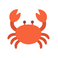 Cute red crab illustration