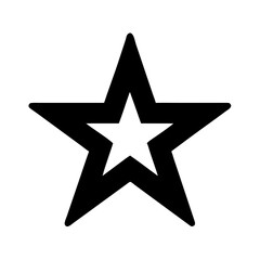 Obraz premium Star Vector Logo – Single Star Icon Design