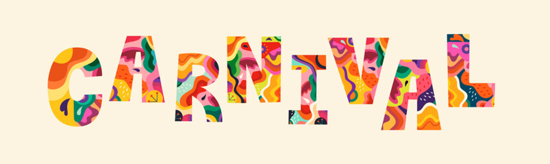 Carnival party. Design for holiday celebration, Brazil Carnival or party	