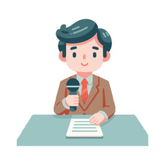 journalist illustration design