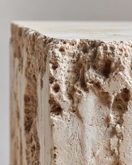 Detailed textured stone surface close-up for architectural design and natural decor concepts