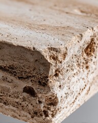 Closeup of textured natural stone surface for architectural design and construction