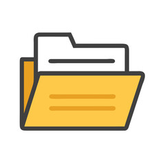 open folder directory icon design