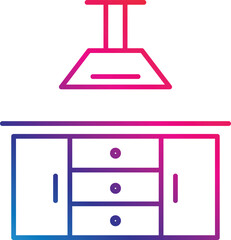 Luxury Kitchen White Realistic Interior Image
