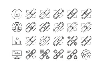 Set of Link line art 