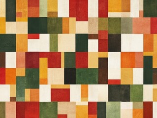 Abstract pattern of colorful rectangles