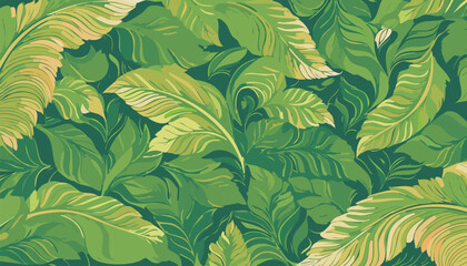 Green Minimalist Botanical Vector – Earthy Tones and Organic Shapes for Modern Nature Art