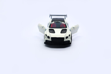 White Sports Car miniature toy