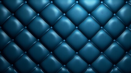 Luxury blue leather upholstery texture background.