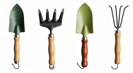 Eco-Tools Sustainable Urban Gardening Gear isolated on white background