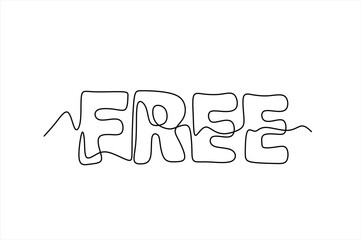 One line continuous drawing 